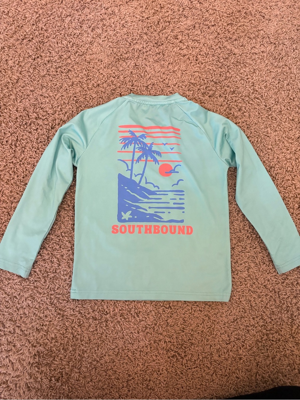 Kids' Long Sleeve Rashguard - Mint Green 3T